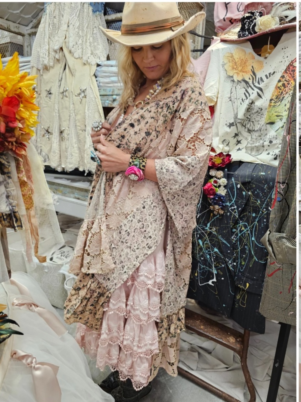 🎉 A RARE BIRD “ LOVE LETTER  “ A RARE BIRD HAND MADE CARDIGAN DUSTER